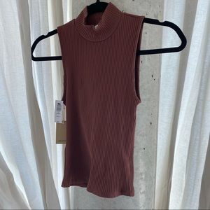 NWT Aritzia Wilfred Free Mock-neck Shirt